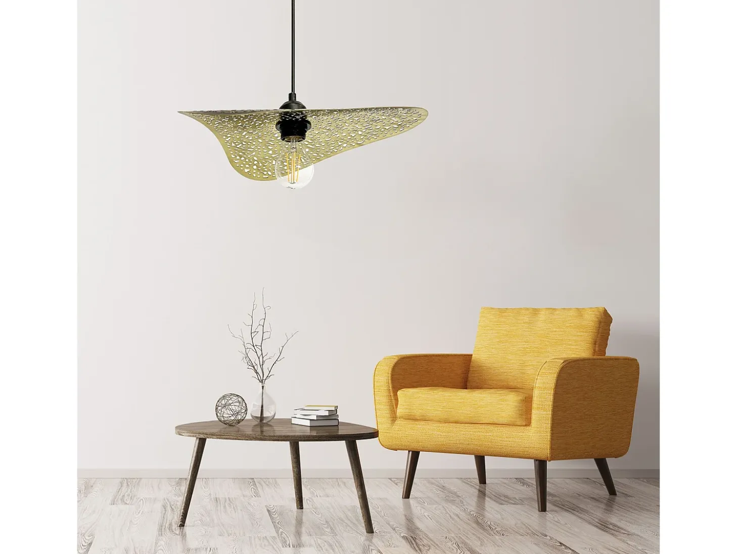 Lámpara Toolight App1467-1Cp Black Gold
