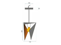 Lámpara Toolight App253-1Cp Black