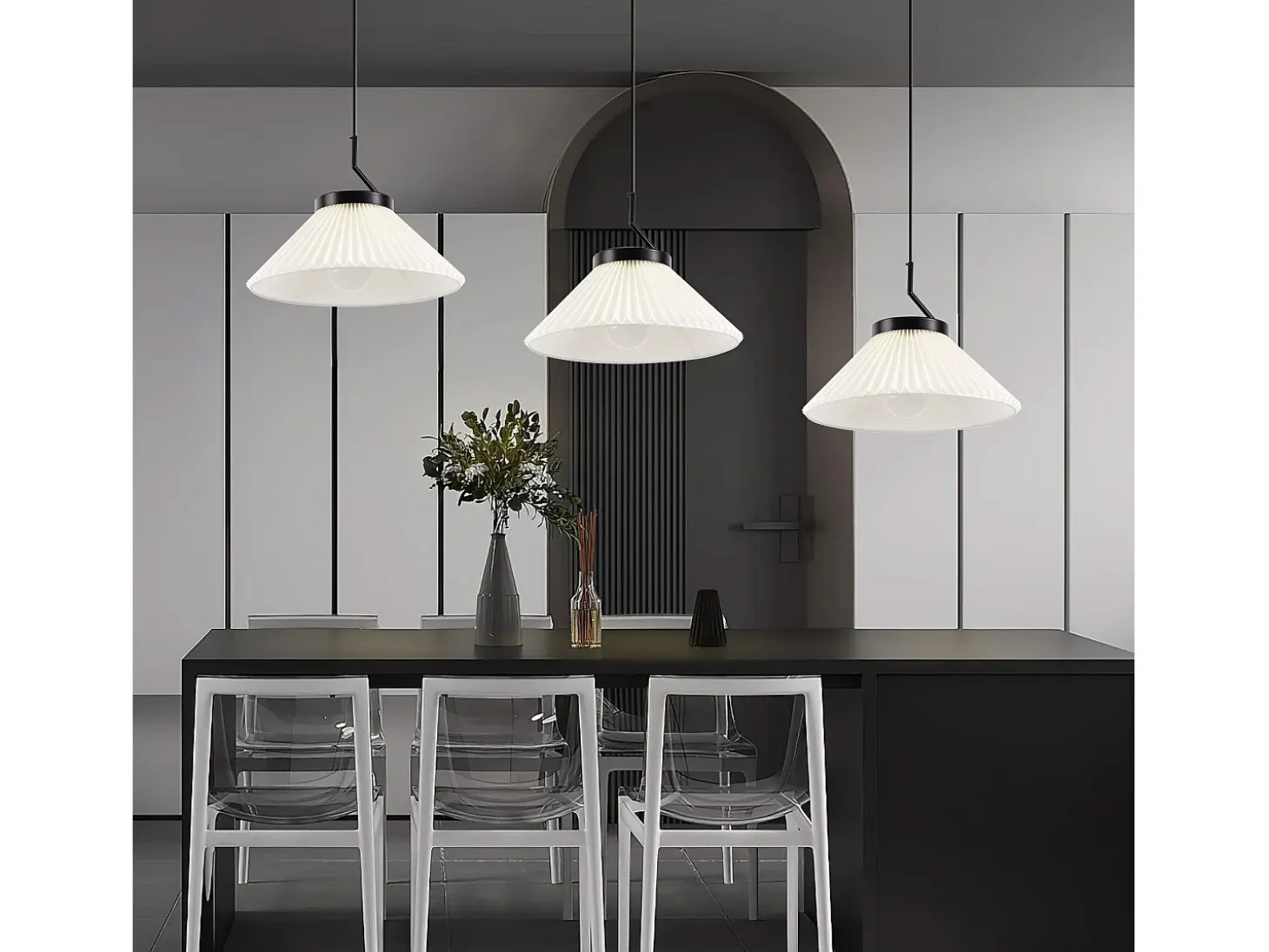 Lámpara Toolight App1670-1Cp Black White