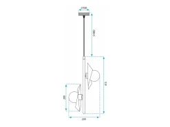 Lámpara Toolight App1410-Cp Black