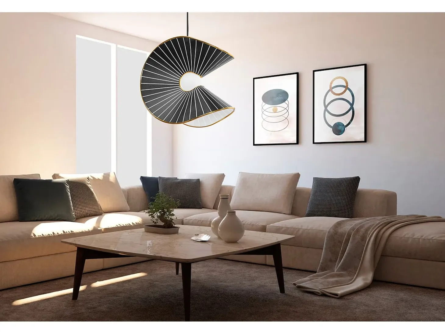 Lámpara Toolight App1500-1Cp Black Gold
