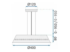 Lámpara Toolight App1028-Cp Black