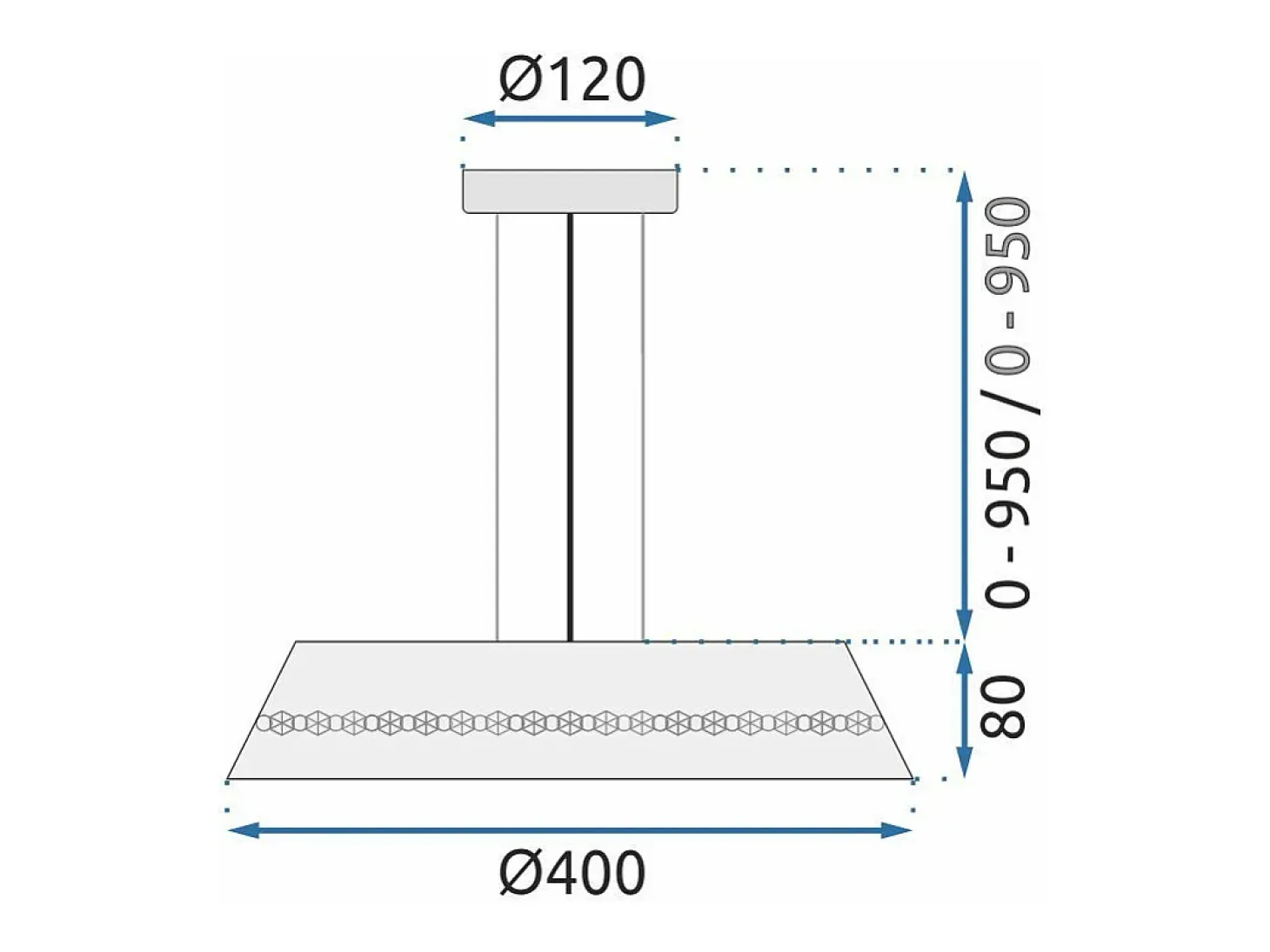 Lámpara Toolight App1028-Cp Black