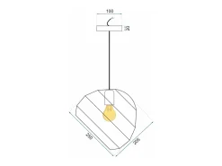 Lámpara Toolight App381-1Cp Black