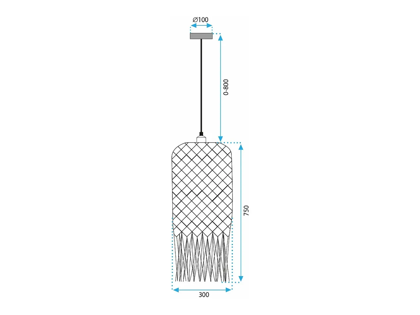 Lámpara Toolight App1276-1Cp Black