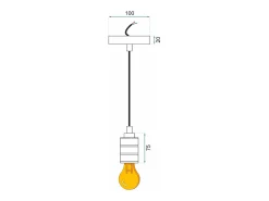 Lámpara Toolight App342-1Cp Black