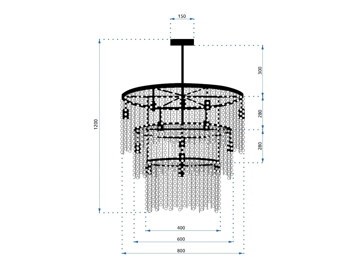 Lámpara Toolight App1314-Cp Black