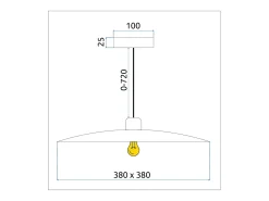 Lámpara Toolight App1289-1Cp Black