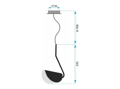 Lámpara Toolight App1263-1Cp Black