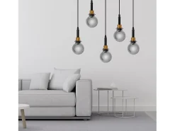 Lámpara Toolight App1126-5Cp Black Gold