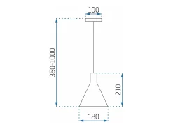 Lámpara Toolight App995-1Cp Black