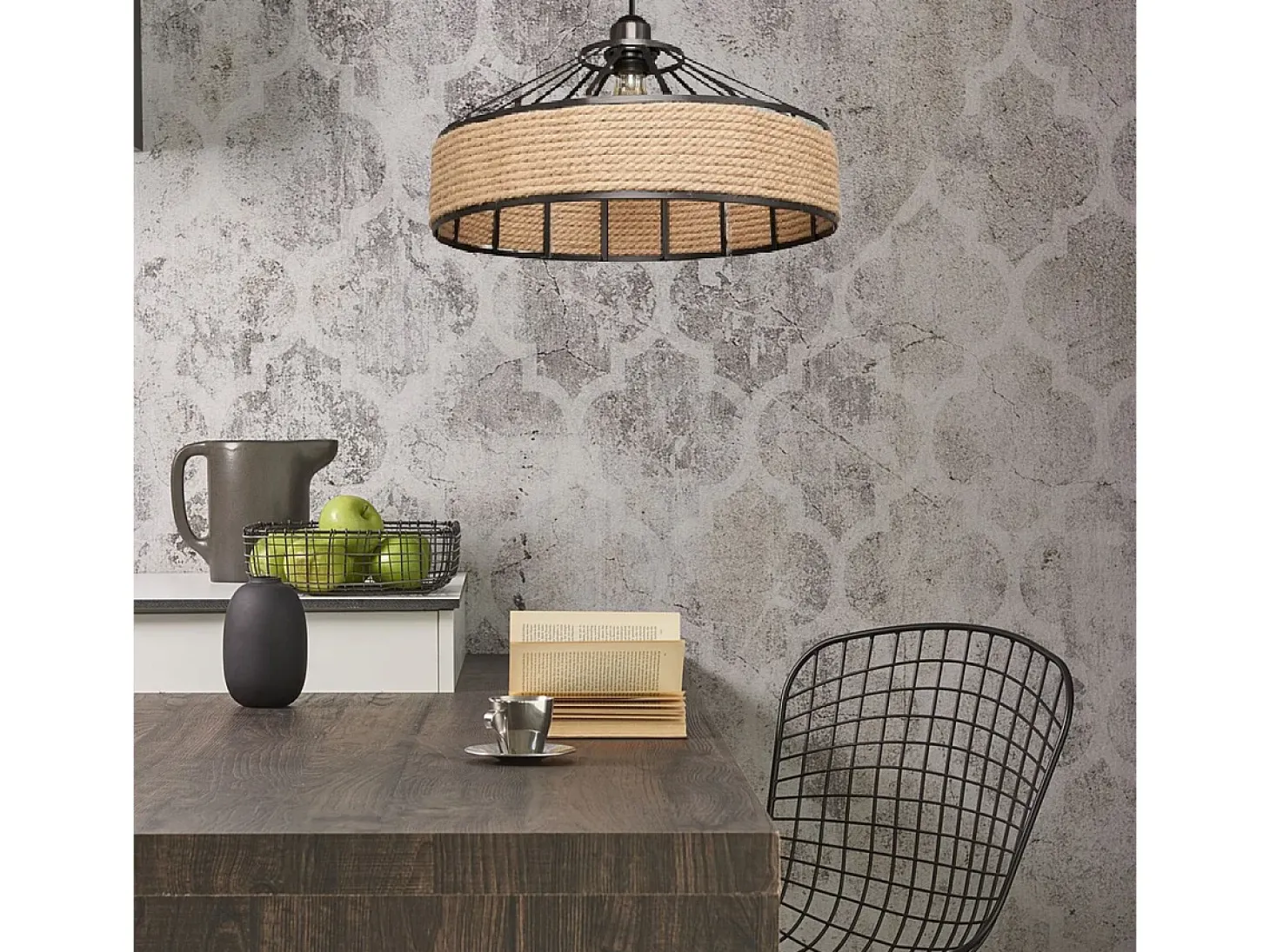 Lámpara Toolight App1317-1Cp Boho Beige