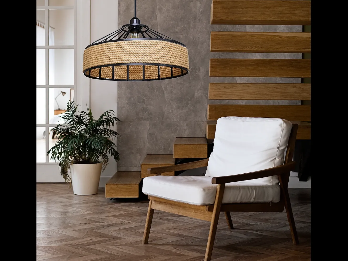 Lámpara Toolight App1317-1Cp Boho Beige