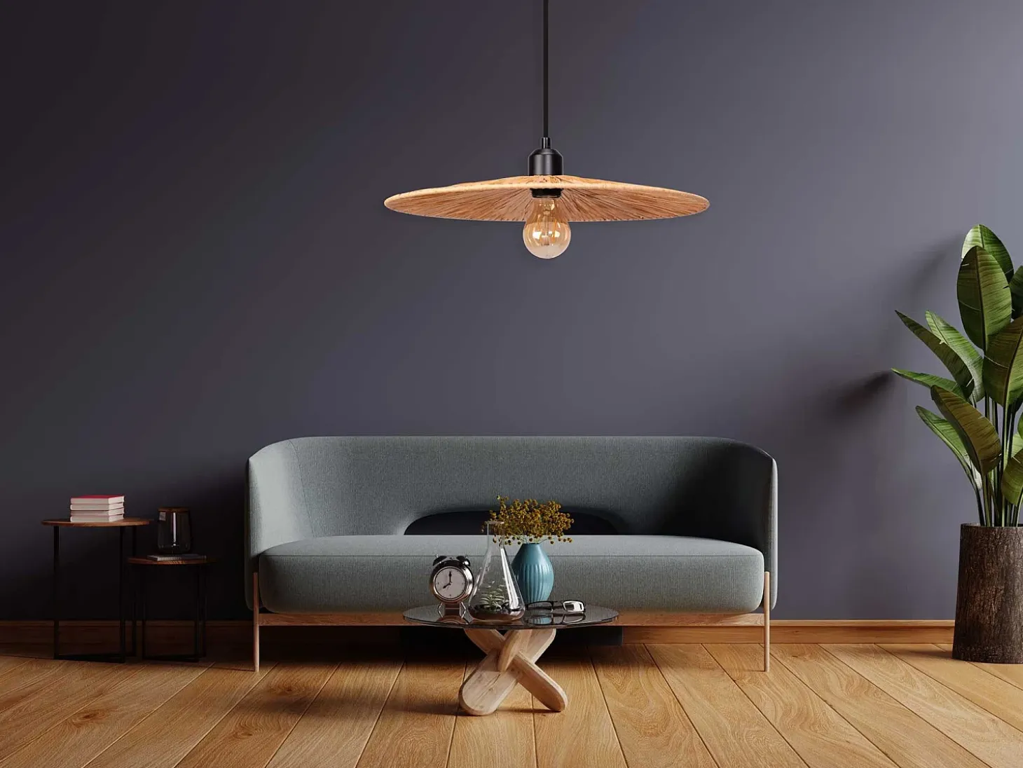 Lámpara Toolight App1311-1Cp Boho Brown