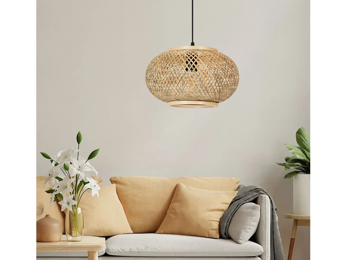 Lámpara Toolight App1247-1Cp Boho Beige