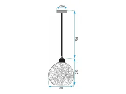 Lámpara Toolight App1320-1Cp Boho Beige