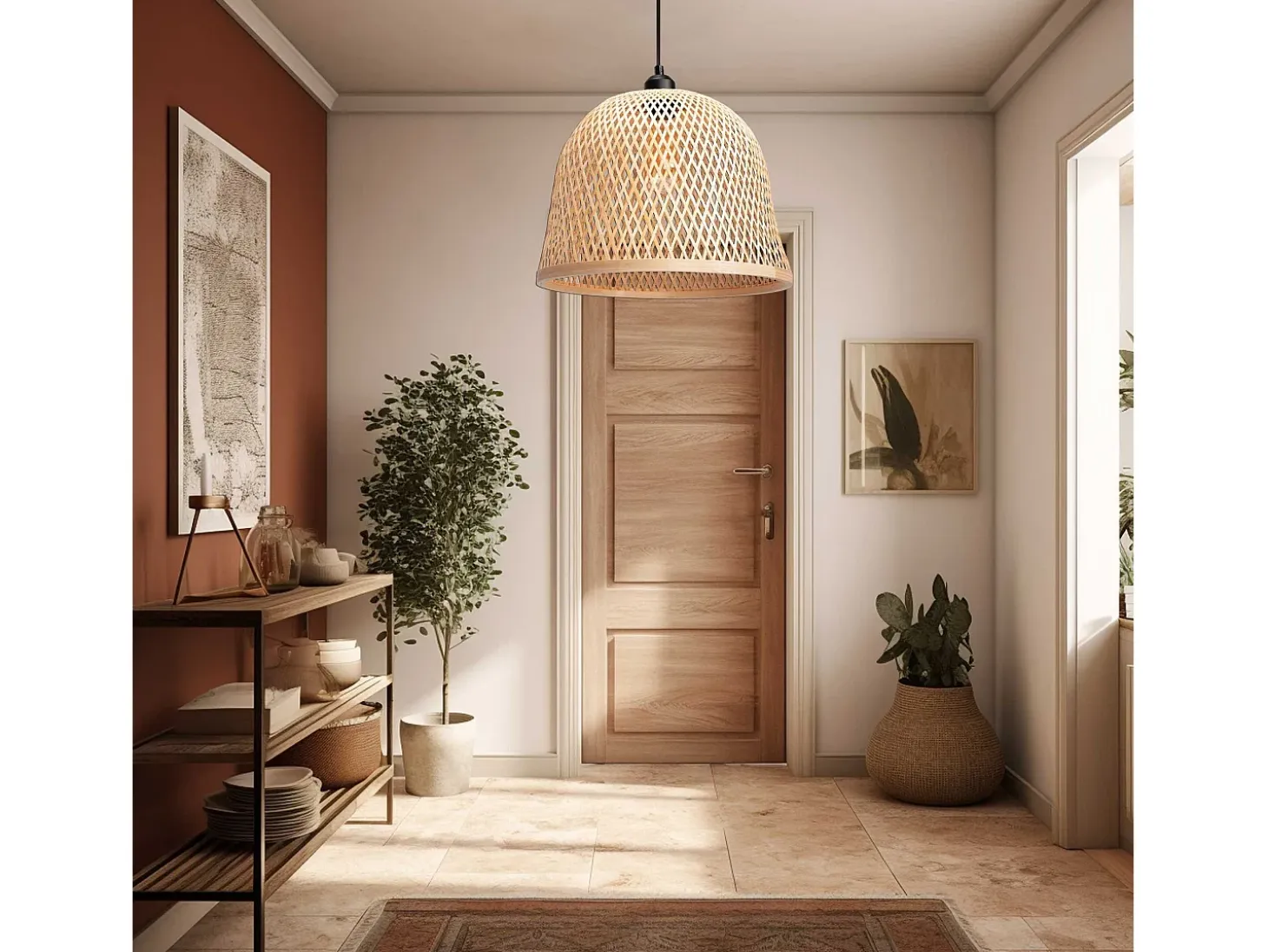 Lámpara Toolight App1336-1Cp Boho Beige