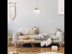 Lámpara Toolight App1591-1Cp Boho White Beige