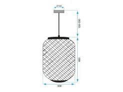 Lámpara Toolight App1312-1Cp Boho Black