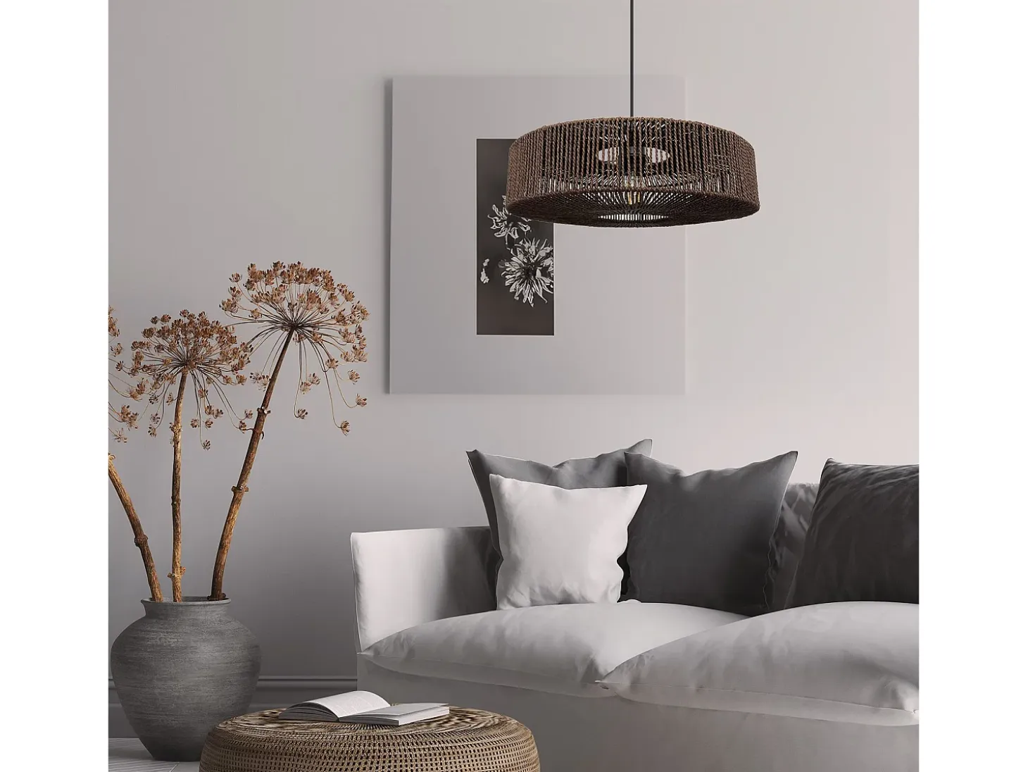 Lámpara Toolight App1295-1Cp Boho Brown