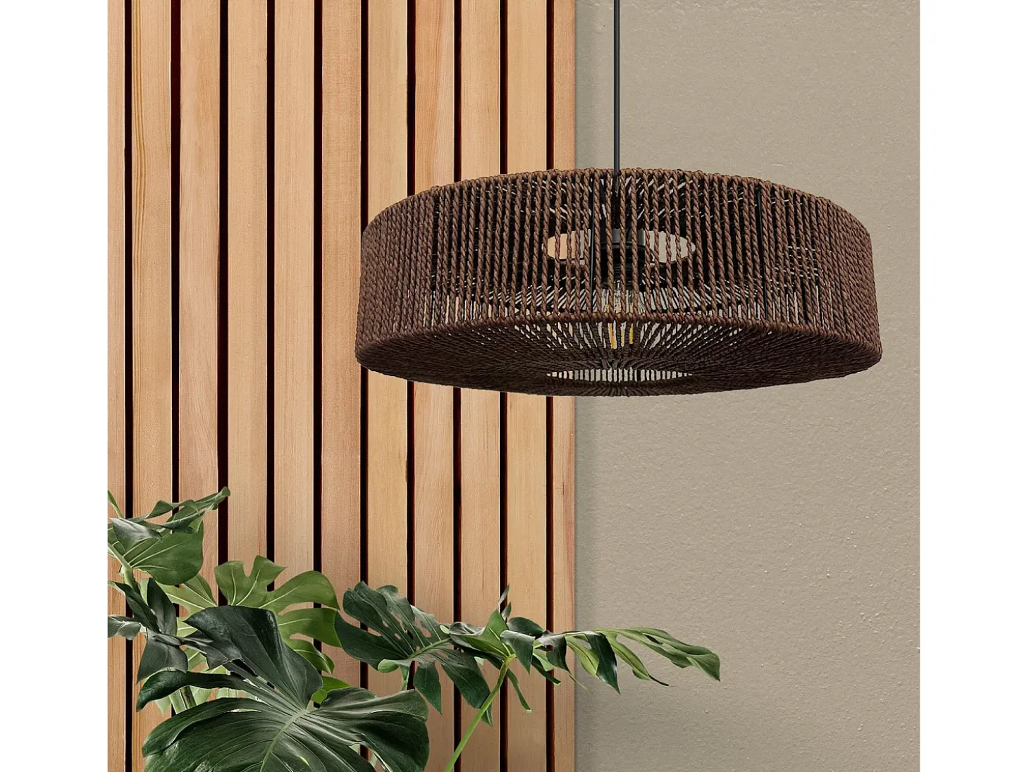 Lámpara Toolight App1295-1Cp Boho Brown