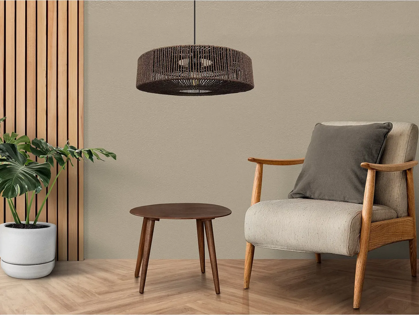 Lámpara Toolight App1295-1Cp Boho Brown