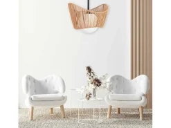 Lámpara Toolight App1589-1Cp Boho Beige
