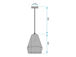 Lámpara Toolight App1310-Cp Brown