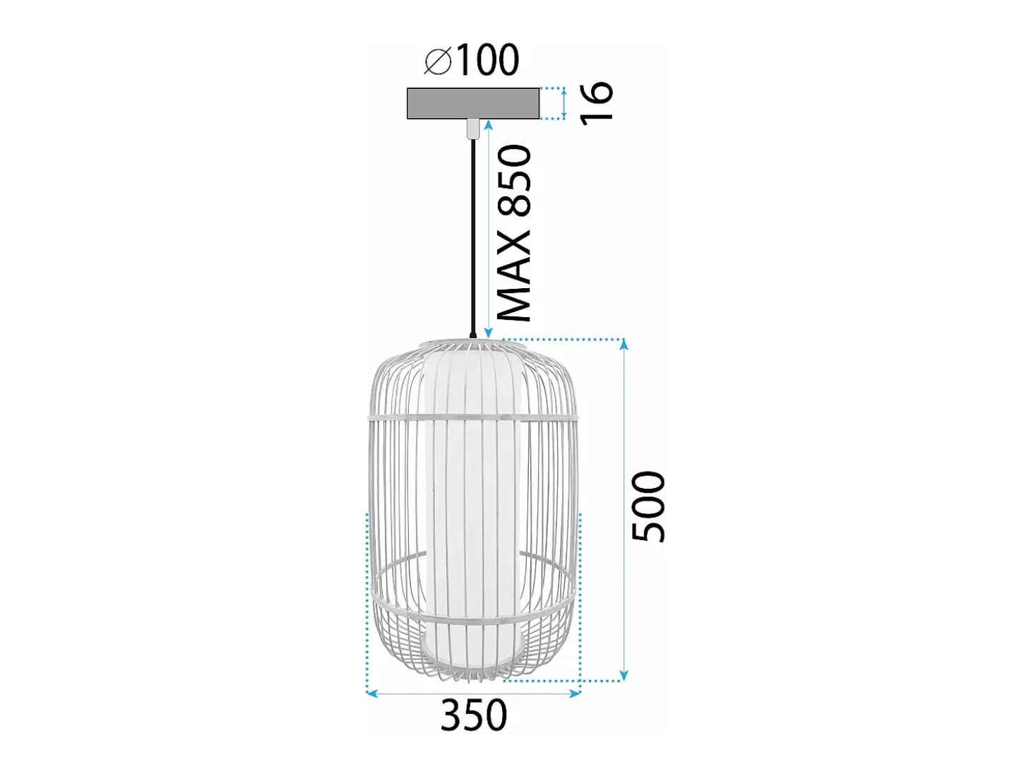 Lámpara Toolight App1626-1Cp Brown