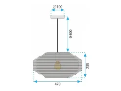 Lámpara Toolight App1486-1Cp Brown
