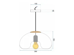 Lámpara Toolight App322-1Cp Chrome