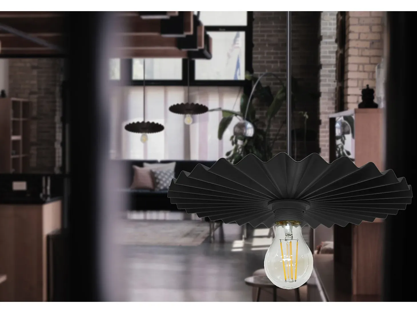 Lámpara Toolight App1353-1Cp 30Cm Black