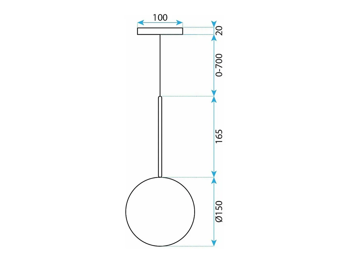 Lámpara Toolight App1680-1Cp 15Cm Gold