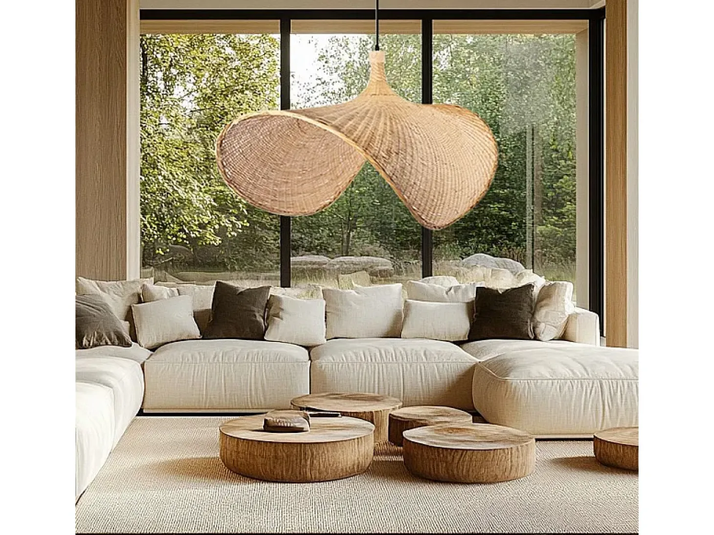 Lámpara Toolight App1641-1Cp 50Cm Beige