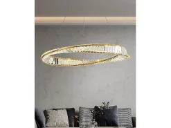 Lámpara Toolight App1202-Cp Cristal 80Cm Gold