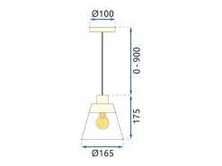 Lámpara Toolight App895-1Cp Gold