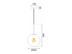 Lámpara Toolight App431-1Cp Gold