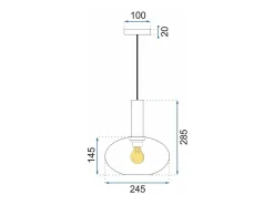 Lámpara Toolight App465-1Cp Green