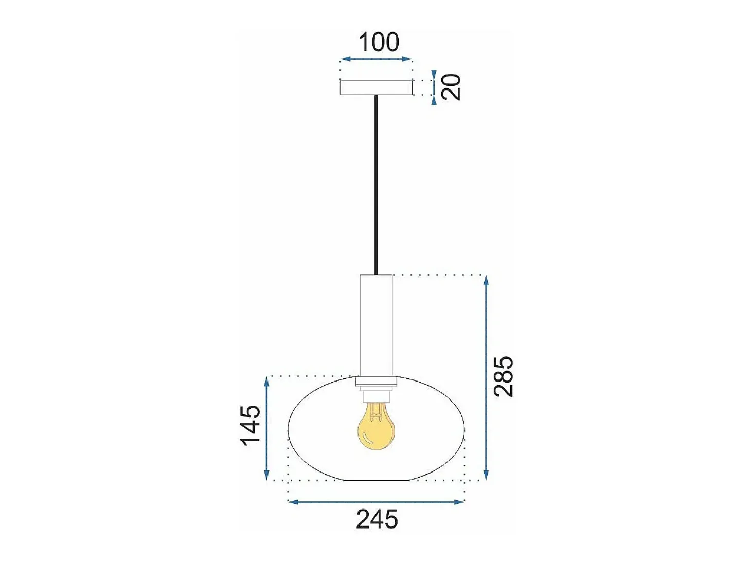 Lámpara Toolight App465-1Cp Green
