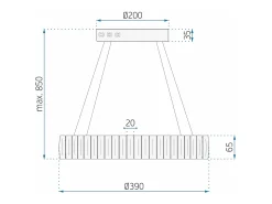 Lámpara Toolight App1040-Cp Grey