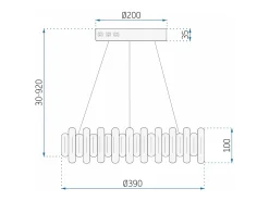 Lámpara Toolight App1041-Cp Grey