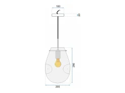 Lámpara Toolight App329-1Cp Grey
