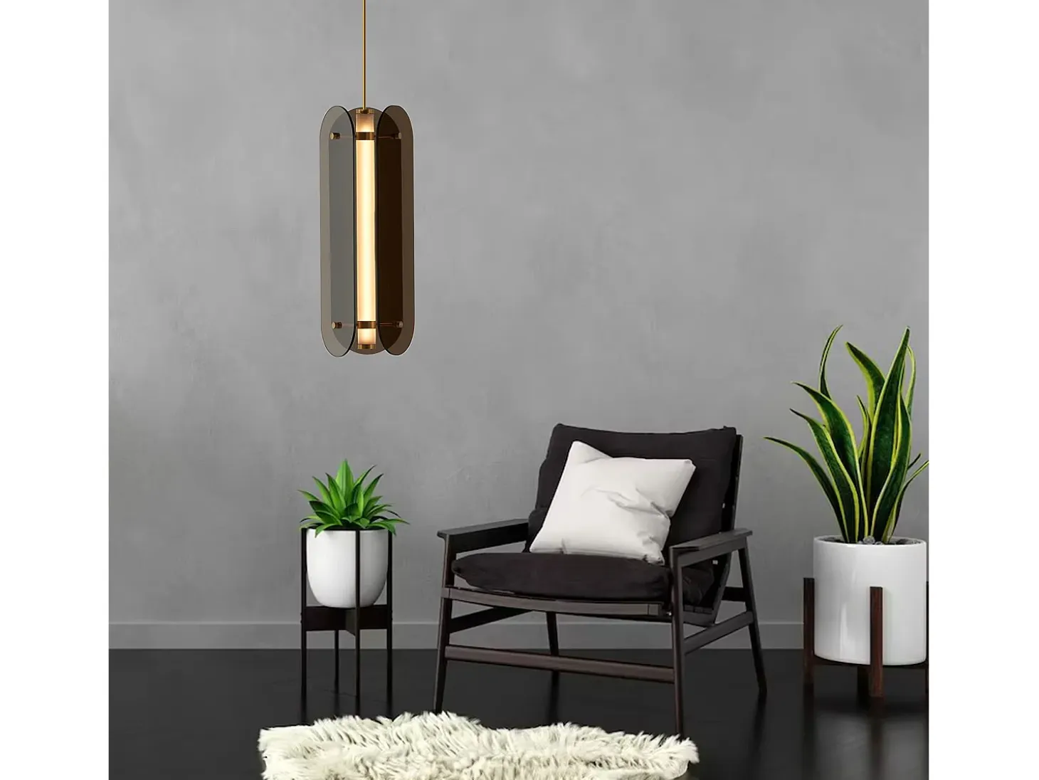 Lámpara Toolight App1676-Cp Long Black