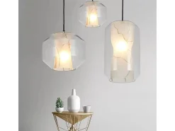 Lámpara Toolight App909-1Cp Marble 18Cm Transparent