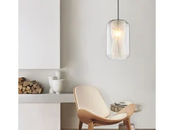 Lámpara Toolight App909-1Cp Marble 18Cm Transparent
