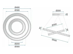 Lámpara Toolight App418-Cp Ringi Grey