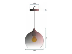 Lámpara Toolight App313-1Cp Rose Gold