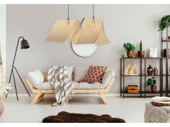 Lámpara Toolight App1644-2Cp Spiral Boho 85Cm Beige