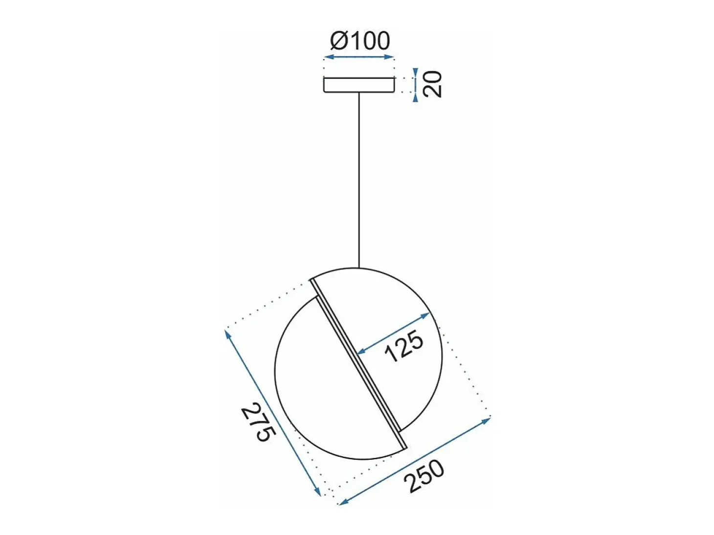 Lámpara Toolight App481-1Cp White Gold