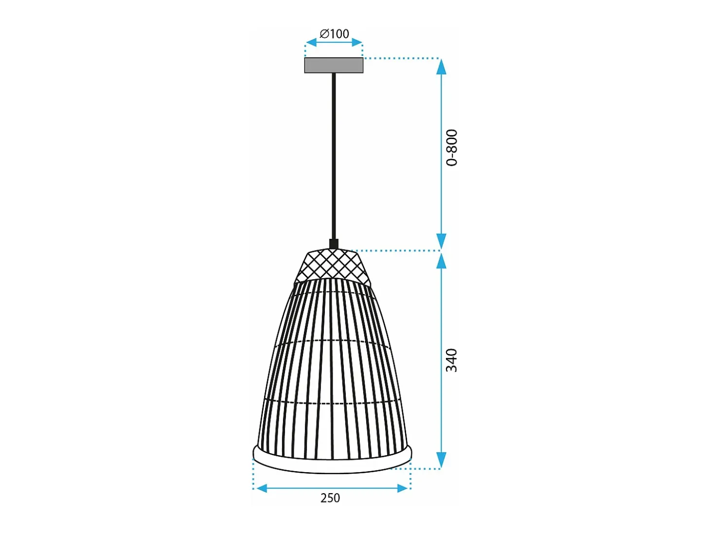 Lámpara Toolight App1329-1Cp White